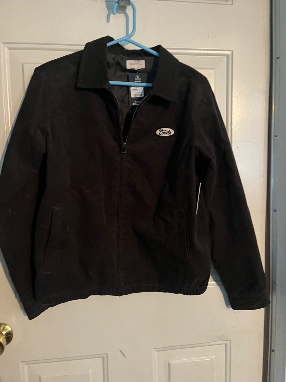 Brixton Black Zip-Up Bomber Jacket